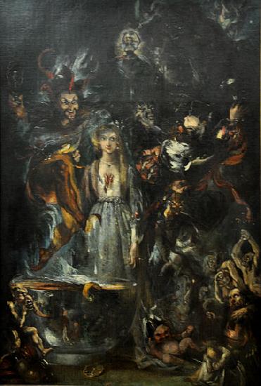 Cornelis Holsteyn Fantasy based on Goethe's Faust oil painting picture